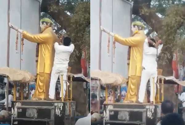 ఎన్టీఆర్ విగ్రహం ధ్వంసం ఎన్టీఆర్ విగ్రహం ధ్వంసం