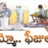  ప్రైవేట్ పాఠశాలలో ఫీజుల, పుస్తకాల భారం.