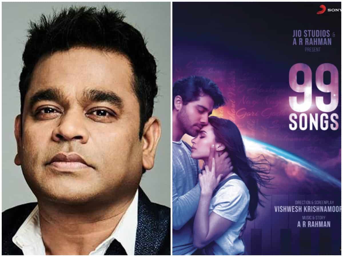 ఏప్రిల్ 16న తెలుగు, తమిళ, హిందీ భాషల్లో... జియో స్టూడియోస్, ఎ.ఆర్.రెహమాన్ చిత్రం `99 సాంగ్స్` ఏప్రిల్ 16న తెలుగు, తమిళ, హిందీ భాషల్లో... జియో స్టూడియోస్, ఎ.ఆర్.రెహమాన్ చిత్రం `99 సాంగ్స్`