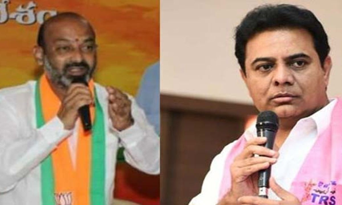 కరీంనగర్ లో బండి సంజయ్ కి సవాల్ విసిరిన మంత్రి కేటీఆర్ కరీంనగర్ లో బండి సంజయ్ కి సవాల్ విసిరిన మంత్రి కేటీఆర్