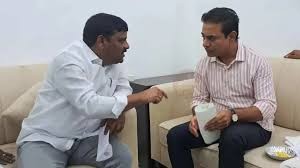కేటీఆర్ ను కలిసిన ఎమ్మెల్సీ తీన్మార్ మల్లన్న కేటీఆర్ ను కలిసిన ఎమ్మెల్సీ తీన్మార్ మల్లన్న