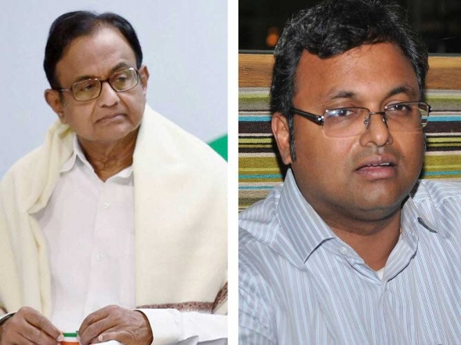 చిదంబరం, కార్తీలపై కేసులు చిదంబరం, కార్తీలపై కేసులు