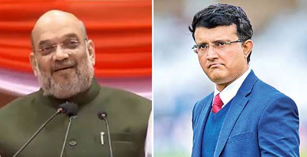 గంగూలీ ఇంటికి అమిత్ షా గంగూలీ ఇంటికి అమిత్ షా