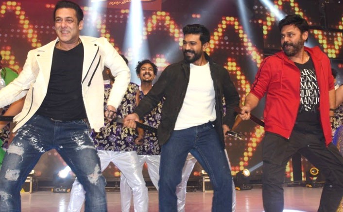 సల్మాన్ తో స్టెప్పులేసిన వెంకీమామ సల్మాన్ తో స్టెప్పులేసిన వెంకీమామ