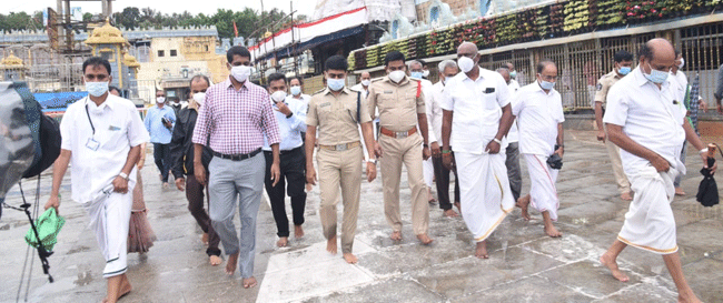 సీఎం పర్యటన ఏర్పాట్లు పర్వవేక్షించిన మంత్రి వెలంపల్లి