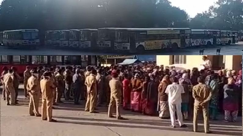 పరిగిలో బంద్…బస్సులు ఆపివేత పరిగిలో బంద్…బస్సులు ఆపివేత
