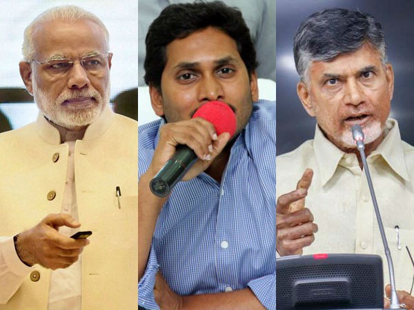 మోడీ, జగన్..మధ్యలో చంద్రబాబు మోడీ, జగన్..మధ్యలో చంద్రబాబు
