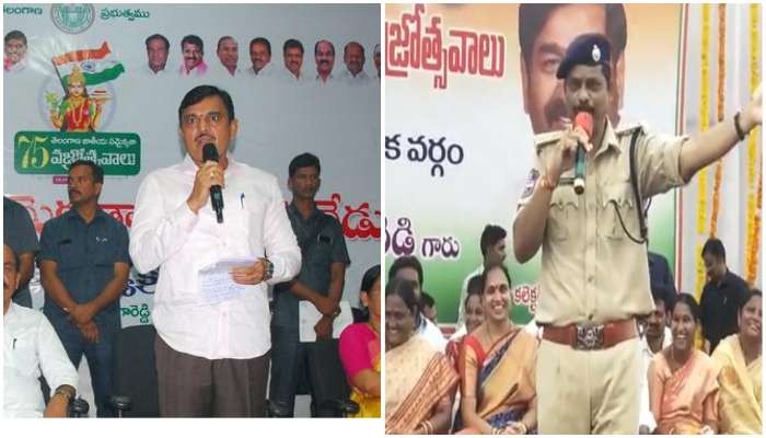 రాజకీయ దుమారం ఎస్పీ భజనలు రాజకీయ దుమారం ఎస్పీ భజనలు