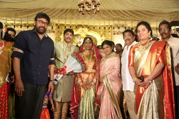 ప్రొడ్యూసర్ సి.కళ్యాణ్ కొడుకు వివాహంలో టాలీవుడ్ స్టార్ల సందడి !!